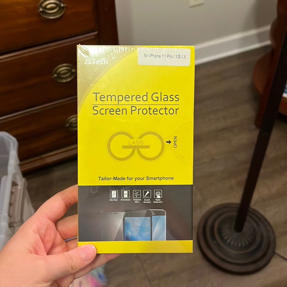 Tempered glass screen protector for iPhone 11 Pro/XS/X